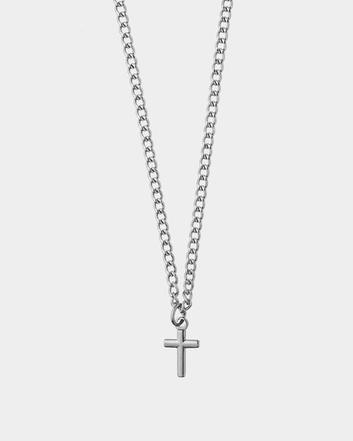 Stainless Steel Necklace 'Caprera' - Necklace with cross pendant - Buy Online Necklace - Dicci