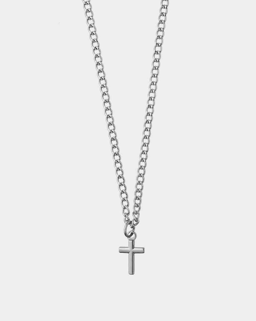Stainless Steel Necklace 'Caprera' - Necklace with cross pendant - Buy Online Necklace - Dicci
