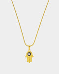 Stainless Steel Necklace 'Golden Hamsa' - Buy Necklaces Online - Unissex - Dicci