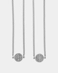 Silver Stainless Steel Scapular - St. Benedict Scapular - Unissex Jewelry - Dicci