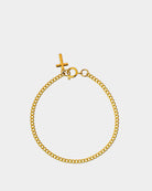 Stainless steel golden cross bracelet - Unisex Accessories - Dicci