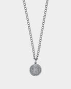 St. Benedict's Necklace - Stainless Steel Necklace with double engraved 'St. Benedict's' Pendant - Online Unissex Jewelry - Dicci