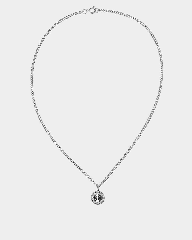 Wind Rose Necklace - Stainless Steel Necklace with 'Wind Rose' Pendant - Online Unissex Jewelry - Dicci