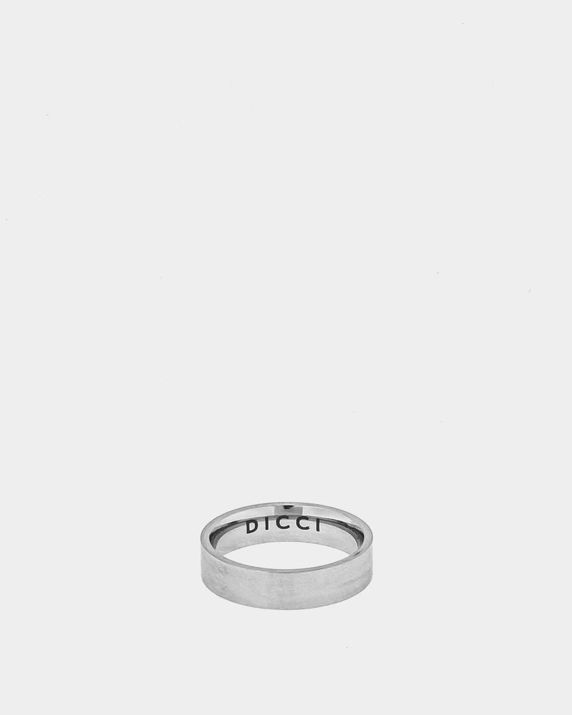 Nut Slim - Stainless Steel Ring 'Nut Slim' - Minimal Stainless Steel Ring - Laser engraving of the Dicci logo inside - Online Unissex Jewelry - Dicci