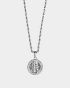 St. Benedict's II Necklace - Stainless Steel Necklace with 'St. Benedict' Pendant - Online Unissex Jewelry - Dicci