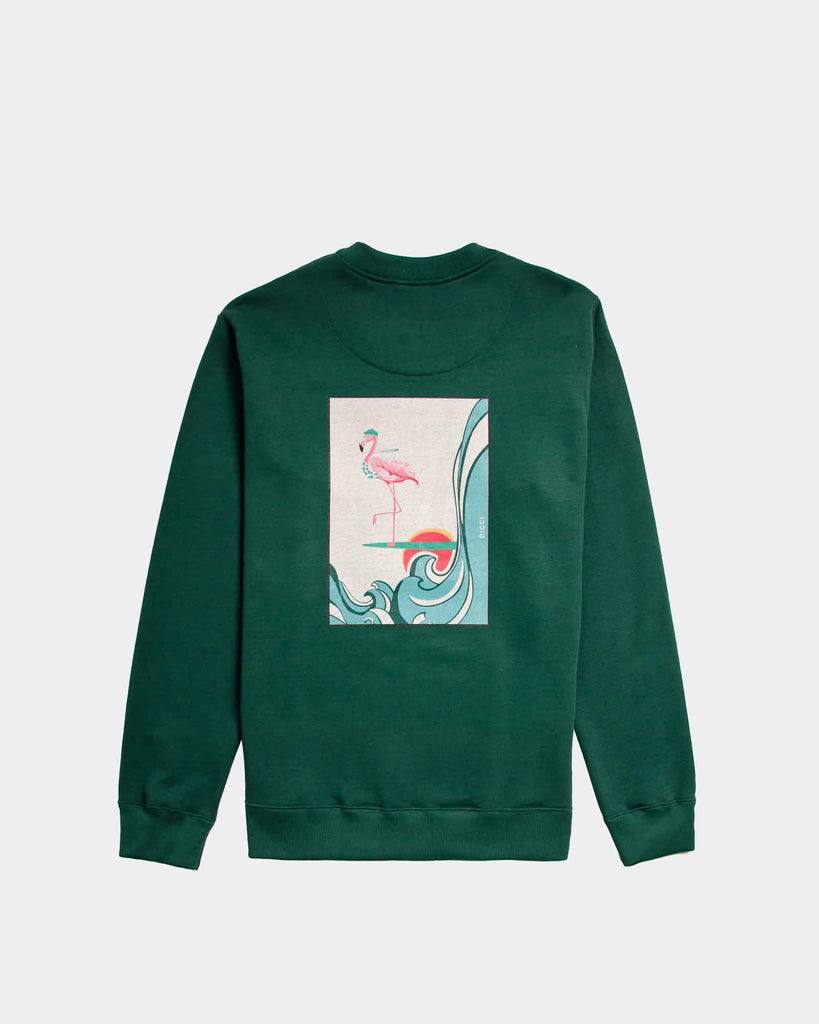 Sweatshirt Surfin Flamingo - Regular Fit - Online Unissex Clothing - Dicci