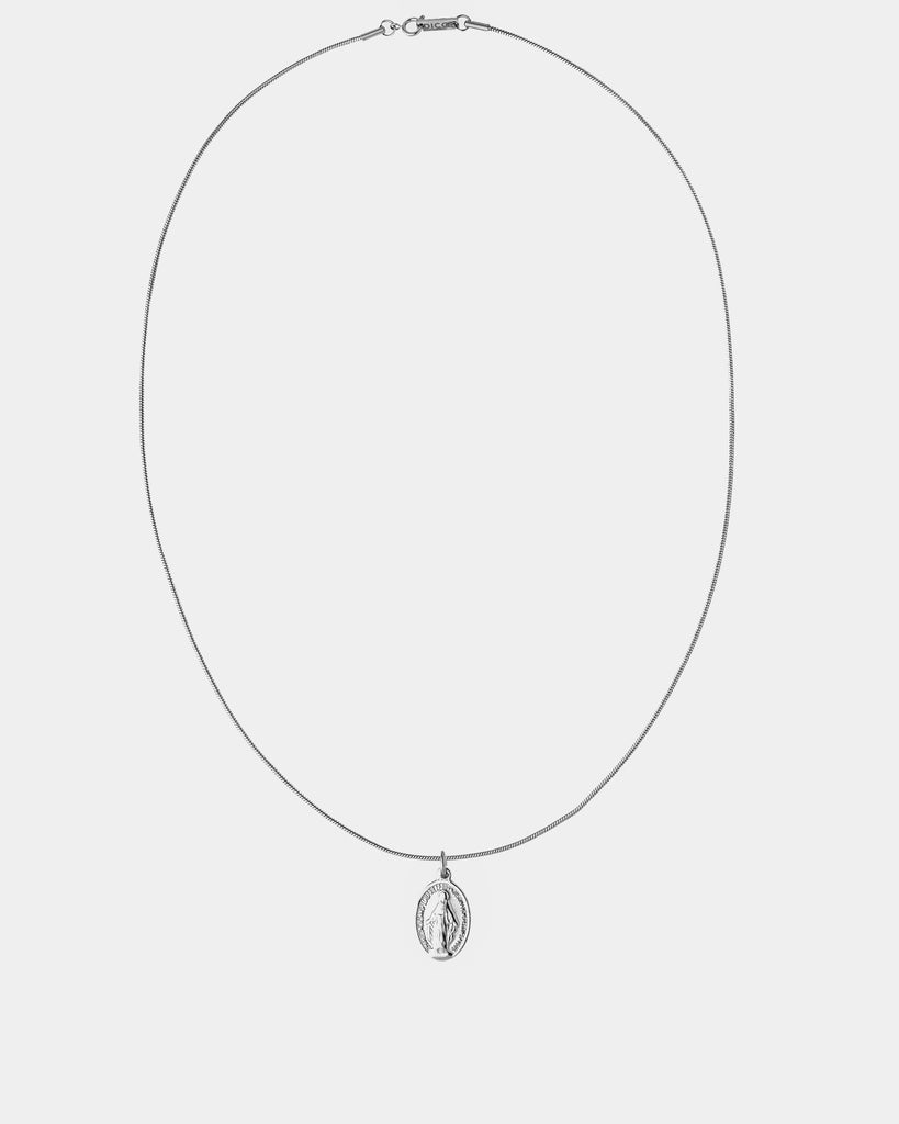 Virgin Mary Necklace - Stainless Steel Necklace with 'Virgin Mary' Pendant - Online Unissex Jewelry - Dicci