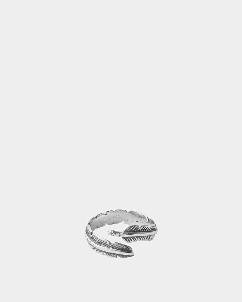 Feather - 925 Silver Ring - Online Unissex Rings - Dicci