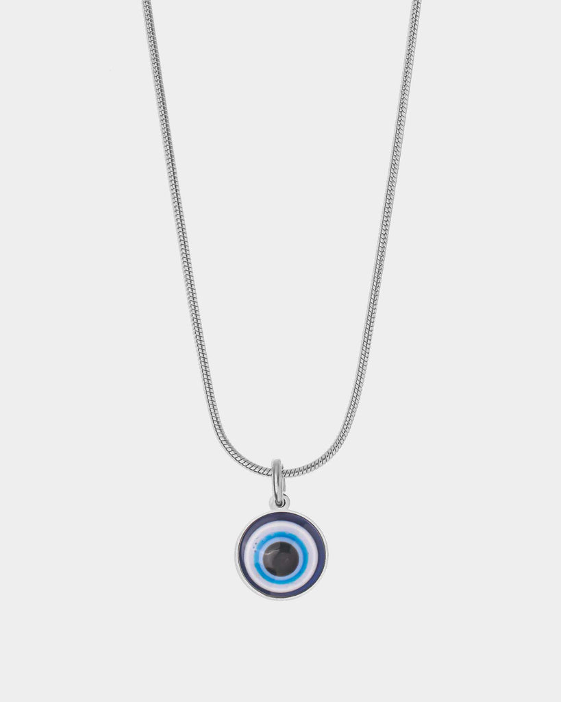 Turkish Eye - Stainless Steel Necklace with 'Turkish Eye' Pendant - Online Unissex Jewelry - Dicci